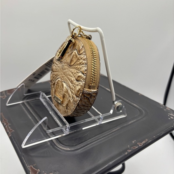 Brahmin Metallic Gold Round Coin Purse - Picture 6 of 15